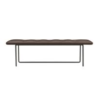 Bild von Wendelbo Tip Toe Bench Medium L: 110 cm – Schwarz pulverbeschichteter Stahl/Parma Col. Marrone