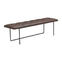 Bild von Wendelbo Tip Toe Bench Medium L: 110 cm – Schwarz pulverbeschichteter Stahl/Parma Col. Marrone