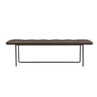 Bild von Wendelbo Tip Toe Bench Large L: 155 cm – Schwarz pulverbeschichteter Stahl/Parma Col. Marrone