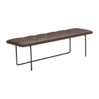 Bild von Wendelbo Tip Toe Bench Large L: 155 cm – Schwarz pulverbeschichteter Stahl/Parma Col. Marrone