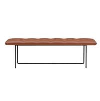 Bild von Wendelbo Tip Toe Bench Large L: 155 cm – Schwarz pulverbeschichteter Stahl/Parma Col. Cognac