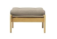 Bild von FDB Furniture J113 Poul M. Volther Hocker SH: 40 cm – Eiche Natur/Beige