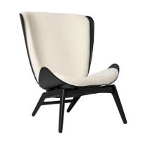 Bild von Umage The Reader Wing Chair SH: 43 cm – Teddy White/Sort Eg