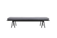 Bild von Woud Level Daybed L: 190 cm – Grau/Schwarze Eiche