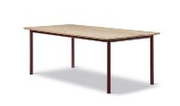 Bild von Fredericia Furniture 6631 Plan Tisch 200x100 cm - Eiche hell geölt/Bordeaux