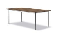 Bild von Fredericia Furniture 6631 Flacher Tisch 200 x 100 cm – Räuchereiche/Gebürsteter Stahl