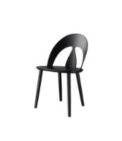 Bild von FDB Møbler J45 Børge Mogensen Shell Chair Swan Ecolabel SH: 45 cm – Eiche/Schwarz