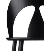 Bild von FDB Møbler J45 Børge Mogensen Shell Chair Swan Ecolabel SH: 45 cm – Eiche/Schwarz