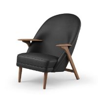 Bild von Warm Nordic Wingman Lounge Chair SH: 42 cm – Vitoria 0500/geölte Eiche