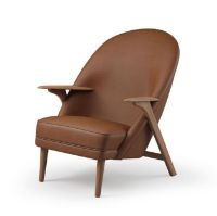 Bild von Warm Nordic Wingman Lounge Chair SH: 42 cm – Vitoria 2267/geölte Eiche