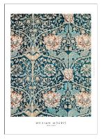 Bild von Poster & Rahmen Plakat 50x70 cm - Blue Flowers OUTLET