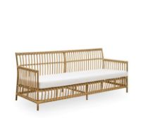 Bild von Sika-Design Caroline Exterieur 3 Pers. Sofa inkl. Sædehynder L: 197 cm - Antik/B450 Tempotest Weiß