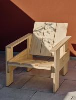 Bild von HAY Crate Lounge Chair SH: 32 cm – Lackiertes Kiefernholz