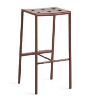 Bild von HAY Balkon-Barhocker hoch H: 75 cm – Eisenrot