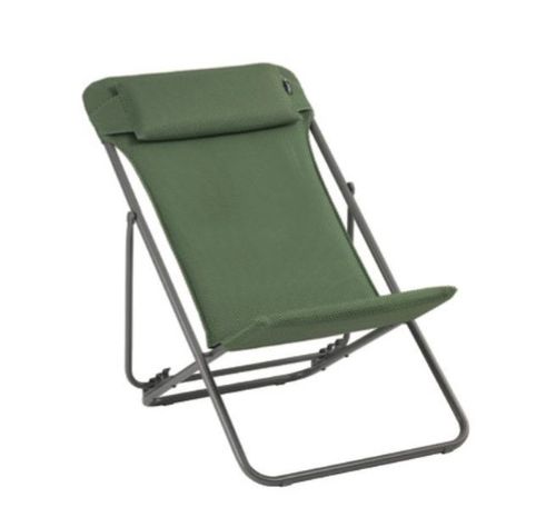 Lafuma Deckchair Maxi Transat Plus SH: 34 cm BeComfort - Olive