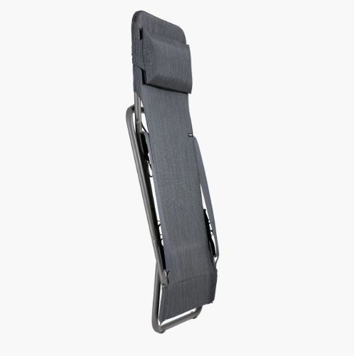Lafuma Liegestuhl Transabed SH: 34 cm Batyline DUO - Obsidian