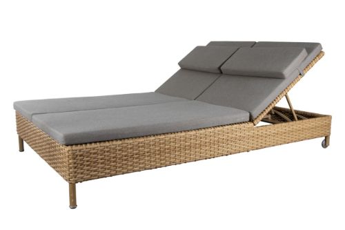 Cane-line Outdoor Rest Doppel-Sonnenkinderwagen – Teak