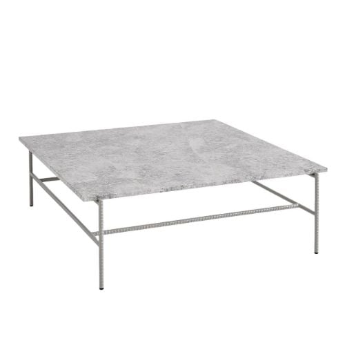 HAY Rebar Coffee Table L: 100 x B: 104 x H: 33 cm - Fossil Grey Marble