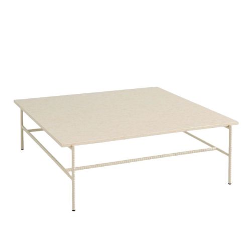 HAY Rebar Coffee Table L: 100 x B: 104 x H: 33 cm - Beige Marble