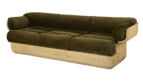 GUBI Korb 3-Sitzer SH: 43 cm - Rattan/Mumble 40