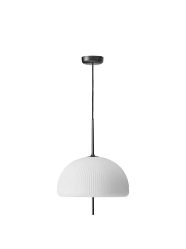 Vipp 595 Sculpture Pendant Ø: 36 cm - White/Aluminium