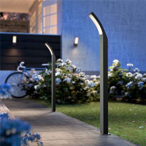 PHILIPS Splay Säulenleuchte H: 96 cm - Anthrazitgrau/Aluminium