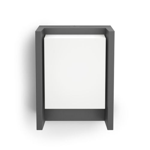 PHILIPS Arbour Væglampe H: 22,1 cm - Antracitgrå/Aluminium