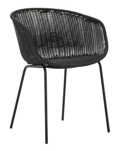 House Doctor Hapur Lænestol SH: 46 cm - Sort