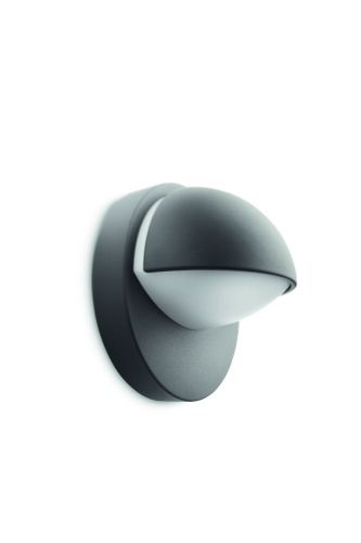 PHILIPS June Wandleuchte H: 19,5 cm – Anthrazitgrau/Aluminium
