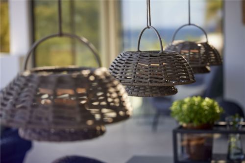 Cane-line Outdoor Illusion Hängelampe H: 25 cm – Dunkelgrau