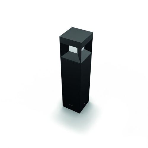 PHILIPS Parterre Säulenlampe H: 40 cm – Schwarz/Aluminium