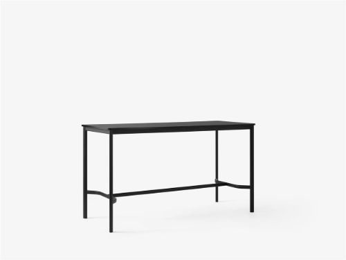&Tradition Drip Bartisch HW64 190x80 cm - Schwarz/Schwarzes Fenix Nano Laminat 0720