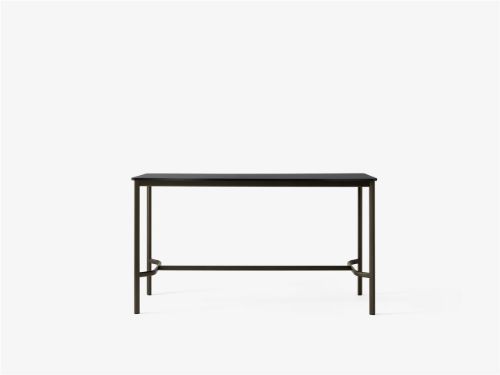 &Tradition Drip Bar Table HW64 190x80 cm - Bronzed/Black Fenix Nano Laminate 0720