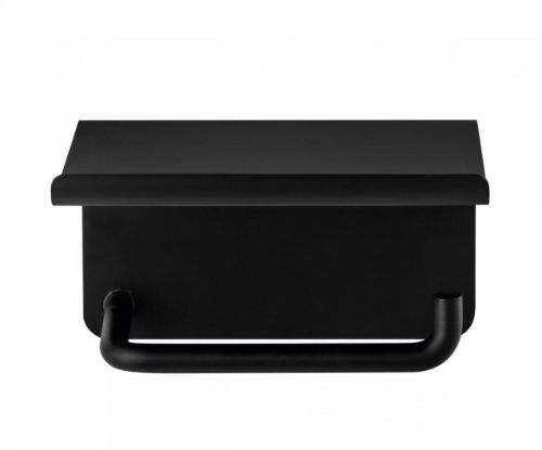 Blomus Modo Toilet Roll Holder With Shelf 9,5x13,5 cm - Black
