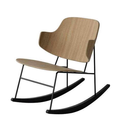 Audo Copenhagen The Penguin Schaukelstuhl SH: 42 cm – Natureiche