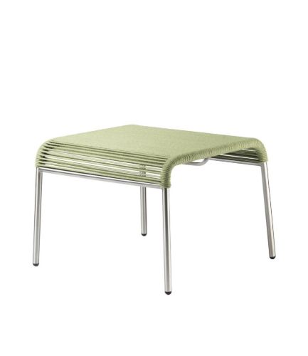 FDB Møbler M20S Teglgard String Hocker 36x50x50 cm - Edelstahl/Grün meliert