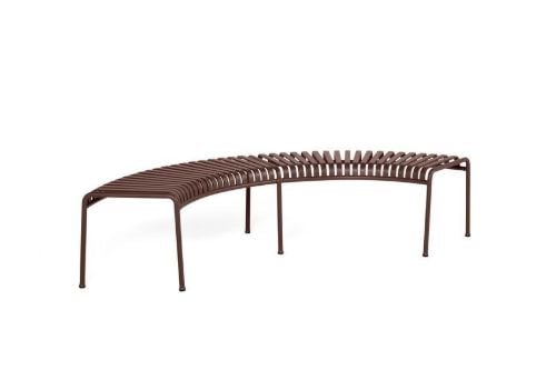HAY Palissade Park Bench Incl. Middle Leg L: 218 cm - Iron Red