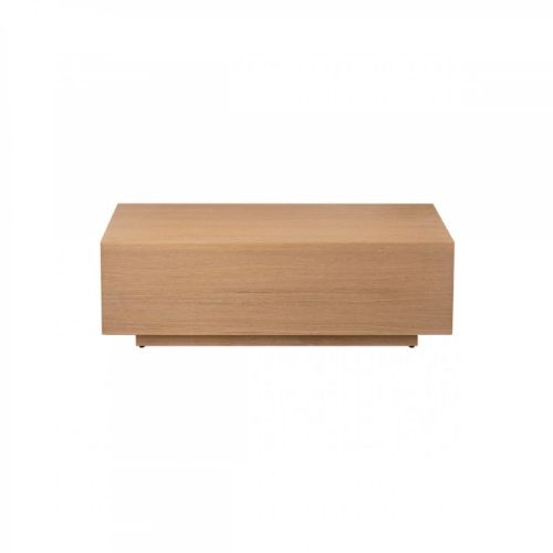 Couchtisch mit Blumenornament, mittelgroß, 40 x 80 cm – Eiche
