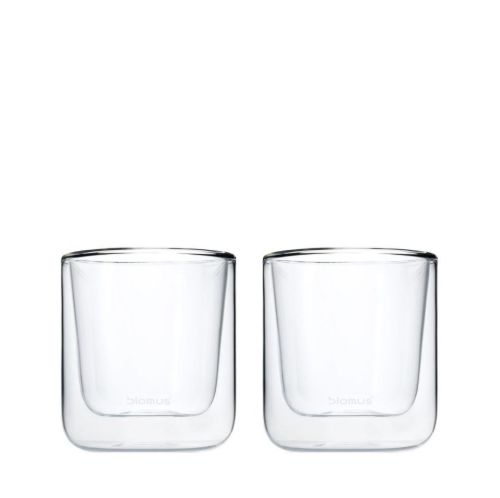 Blomus Nero Coffee Glasses Sæt á 2 stk 200 ml - Clear