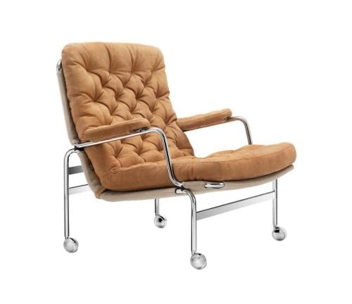 DUX Karin 73 Lænestol SH: 41 cm - Havanna/Læder