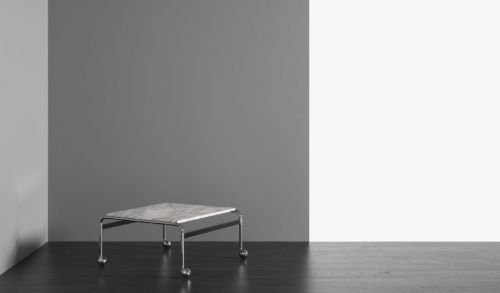 DUX Karin Couchtisch H: 33 cm – Weißer Marmor