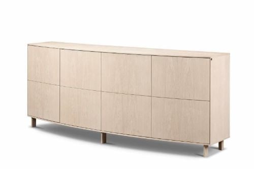 Skovby SM414 Beistelltisch 197x46x80 cm - Weiß geölte Eiche