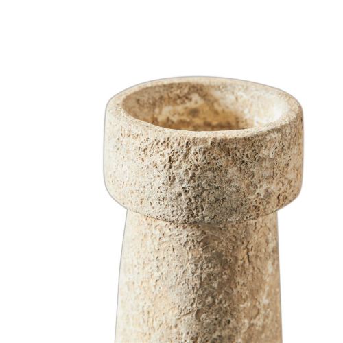 Muubs Kerzenständer Eris S H: 16 cm - Rustikaler Sand