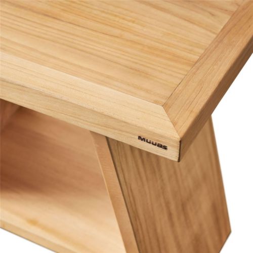Muubs Hocker Tera H: 45 cm - Natur