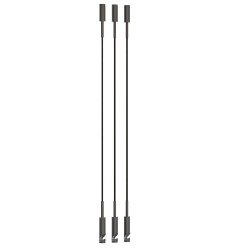 FROST SIGNATURES Tragehaken 3er-Pack H: 140 cm – Gebürstetes Schwarz