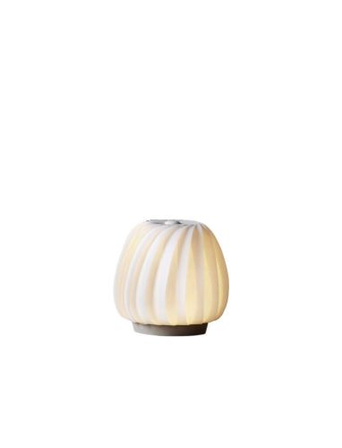 Tom Rossau ST906 Mini-Tischleuchte H: 19 cm – Papierweiß