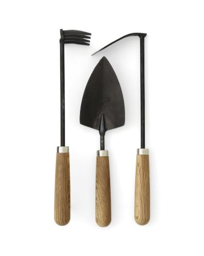 Audo Copenhagen Pallarés x Audo Copenhagen Plant Tools Set of 3 - Black/Natural Oak
