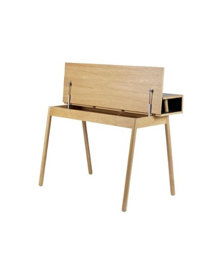 FDB Møbler C68 Nørrebro Schreibtisch 118x69,4 cm - Eiche/Linoleum Nero