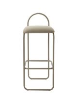 Bild von AYTM Angui Barhocker H: 92,5 cm – Taupe/Taupe