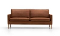 Bild von Mogens Hansen MH2615 2,5 Pers. Sofa L: 180 cm – Frej 06 Leder/Natureiche